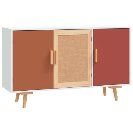 Credenza Bianca 105x30x65,5 cm in Legno Multistrato