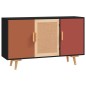 Credenza Nera 105x30x65,5 cm in Legno Multistrato Credenza Nera 105x30x65,5 cm in Legno Multistrato