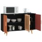 Credenza Nera 105x30x65,5 cm in Legno Multistrato Credenza Nera 105x30x65,5 cm in Legno Multistrato