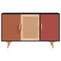 Credenza Nera 105x30x65,5 cm in Legno Multistrato Credenza Nera 105x30x65,5 cm in Legno Multistrato