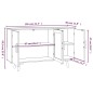 Credenza Nera 105x30x65,5 cm in Legno Multistrato Credenza Nera 105x30x65,5 cm in Legno Multistrato