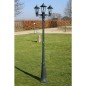 vidaXL Lampione da Giardino 3 Bracci 215 cm Verde Scuro/Nero Alluminio vidaXL Lampione da Giardino 3 Bracci 215 cm Verde Scuro/Nero Alluminio