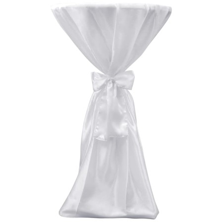 Copritavolo Bianco 70 cm con Fettuccia 2 pezzi