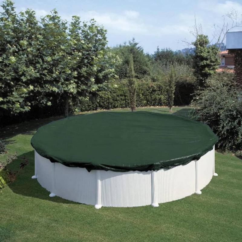 Summer Fun Copertura Invernale per Piscina Rotonda 460 cm in PVC Verde Summer Fun Copertura Invernale per Piscina Rotonda 460 cm in PVC Verde