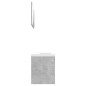 vidaXL Set Mobili da Bagno Grigio Cemento in Legno Multistrato