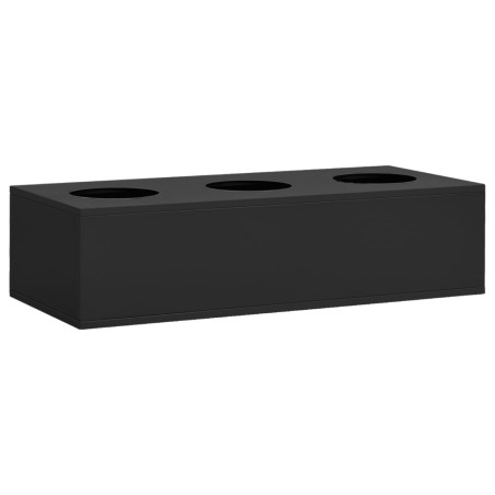vidaXL Armadio Ufficio con Fioriera Antracite 90x40x113 cm in Acciaio