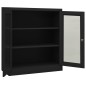 vidaXL Armadio Ufficio con Fioriera Antracite 90x40x128 cm in Acciaio vidaXL Armadio Ufficio con Fioriera Antracite 90x40x128 cm in Acciaio