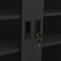 vidaXL Armadio Ufficio con Fioriera Antracite 90x40x128 cm in Acciaio vidaXL Armadio Ufficio con Fioriera Antracite 90x40x128 cm in Acciaio