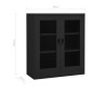 vidaXL Armadio Ufficio con Fioriera Antracite 90x40x128 cm in Acciaio vidaXL Armadio Ufficio con Fioriera Antracite 90x40x128 cm in Acciaio