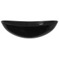 vidaXL Lavandino in Vetro Temperato 54,5x35x15,5 cm Nero vidaXL Lavandino in Vetro Temperato 54,5x35x15,5 cm Nero