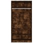 Armadio Rovere Fumo 100x50x200 cm in Legno Multistrato Armadio Rovere Fumo 100x50x200 cm in Legno Multistrato