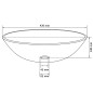 vidaXL Lavandino in Vetro Temperato 42cm Smerigliato vidaXL Lavandino in Vetro Temperato 42cm Smerigliato