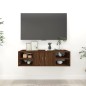vidaXL Mensola a Muro Rovere Marrone 102x30x29 cm Legno Multistrato vidaXL Mensola a Muro Rovere Marrone 102x30x29 cm Legno Multistrato