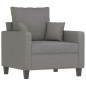 vidaXL Poltrona Grigio Scuro 60 cm in Tessuto vidaXL Poltrona Grigio Scuro 60 cm in Tessuto