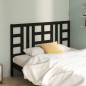 Testiera per Letto Nera 156x4x100 cm in Legno Massello di Pino Testiera per Letto Nera 156x4x100 cm in Legno Massello di Pino