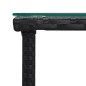 Tavolino Nero 45x45x45 cm Polyrattan e Vetro Temperato Tavolino Nero 45x45x45 cm Polyrattan e Vetro Temperato