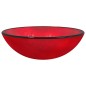 vidaXL Lavandino in Vetro Temperato 42x14 cm Rosso vidaXL Lavandino in Vetro Temperato 42x14 cm Rosso