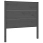 Testiera per Letto Grigia 81x4x100 cm in Legno Massello di Pino Testiera per Letto Grigia 81x4x100 cm in Legno Massello di Pino