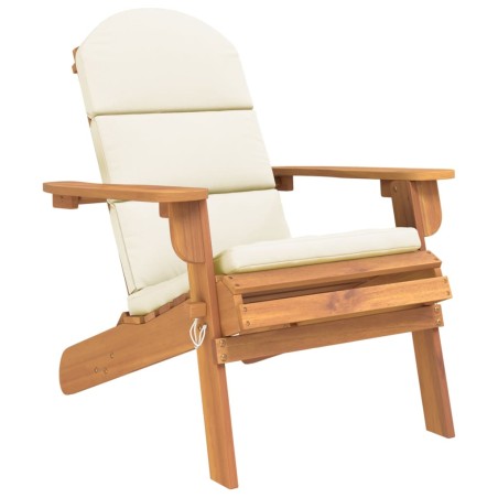 vidaXL Sedia Adirondack da Giardino con Cuscini Legno Massello Acacia