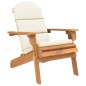 vidaXL Sedia Adirondack da Giardino con Cuscini Legno Massello Acacia