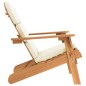 vidaXL Sedia Adirondack da Giardino con Cuscini Legno Massello Acacia