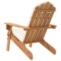 vidaXL Sedia Adirondack da Giardino con Cuscini Legno Massello Acacia