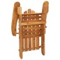 vidaXL Sedia Adirondack da Giardino con Cuscini Legno Massello Acacia