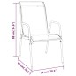 vidaXL Set da Pranzo da Giardino 3 pz in Acciaio Nerooutdoor vidaXL Set da Pranzo da Giardino 3 pz in Acciaio Nerooutdoor
