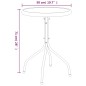 vidaXL Set da Pranzo da Giardino 3 pz in Acciaio Nerooutdoor vidaXL Set da Pranzo da Giardino 3 pz in Acciaio Nerooutdoor
