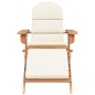 vidaXL Sedia Adirondack Giardino con Poggiapiedi Legno Massello Acacia