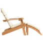 vidaXL Sedia Adirondack Giardino con Poggiapiedi Legno Massello Acacia