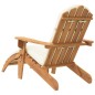 vidaXL Sedia Adirondack Giardino con Poggiapiedi Legno Massello Acacia