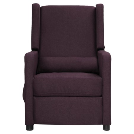 vidaXL Poltrona Massaggiante Viola in Tessuto