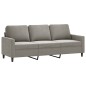vidaXL Divano a 3 Posti Grigio Chiaro 180 cm in Velluto vidaXL Divano a 3 Posti Grigio Chiaro 180 cm in Velluto