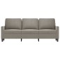 vidaXL Divano a 3 Posti Grigio Chiaro 180 cm in Velluto vidaXL Divano a 3 Posti Grigio Chiaro 180 cm in Velluto