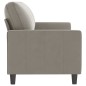 vidaXL Divano a 3 Posti Grigio Chiaro 180 cm in Velluto vidaXL Divano a 3 Posti Grigio Chiaro 180 cm in Velluto