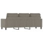 vidaXL Divano a 3 Posti Grigio Chiaro 180 cm in Velluto vidaXL Divano a 3 Posti Grigio Chiaro 180 cm in Velluto