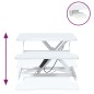 vidaXL Banco da Lavoro Regolabile 60x40x(13-41,5)cm in Acciaio e Legno