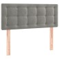 vidaXL Giroletto a Molle con Materasso Grigio Chiaro 80x200 cm Velluto