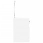 Toeletta con LED Bianca 90x50x132,5 cm Legno Multistrato Toeletta con LED Bianca 90x50x132,5 cm Legno Multistrato