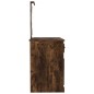 Toeletta con LED Rovere Fumo 90x50x132,5cm Legno Multistrato Toeletta con LED Rovere Fumo 90x50x132,5cm Legno Multistrato