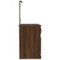 Toeletta con LED Rovere Marrone 90x50x132,5cm Legno Multistrato Toeletta con LED Rovere Marrone 90x50x132,5cm Legno Multistrato