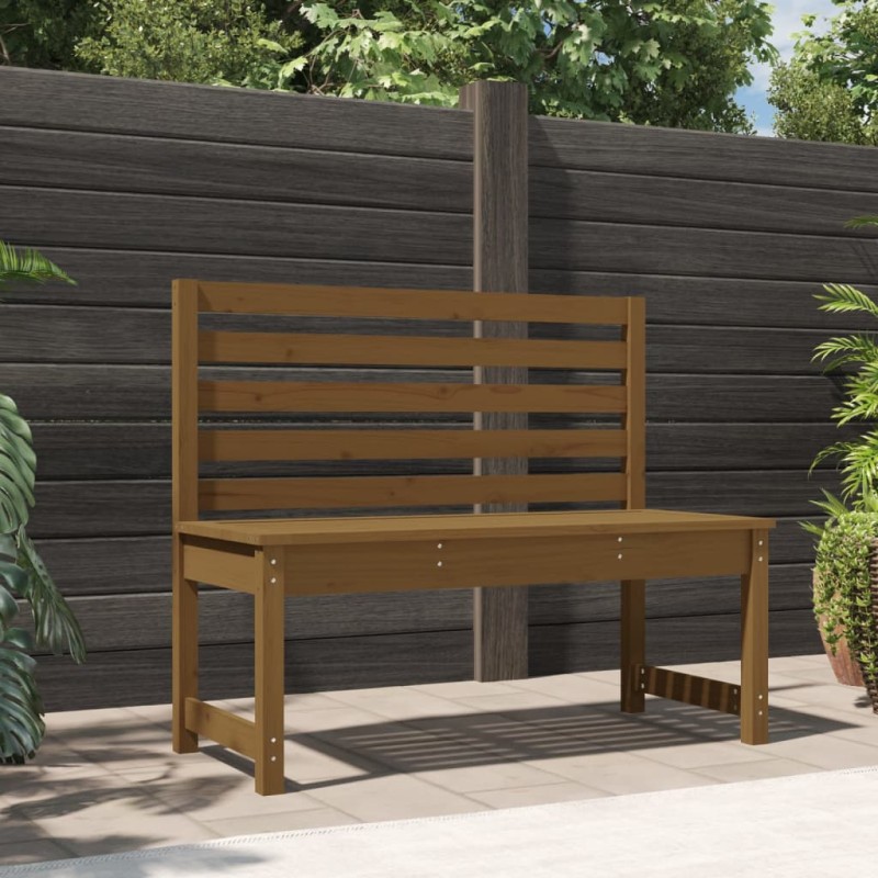 Panca da Giardino Miele 109 cm in Legno Massello di Pino Panca da Giardino Miele 109 cm in Legno Massello di Pino