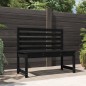 Panca da Giardino Nera 109 cm in Legno Massello di Pino Panca da Giardino Nera 109 cm in Legno Massello di Pino