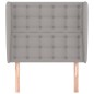vidaXL Testiera ad Orecchio Grigio Chiaro 103x23x118/128 cm in Tessuto vidaXL Testiera ad Orecchio Grigio Chiaro 103x23x118/128 cm in Tessuto