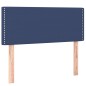 vidaXL Giroletto a Molle con Materasso Blu 90x190 cm in Tessuto