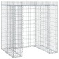 Parete Gabbioni Bidone Spazzatura 110x91x120 cm Ferro Zincato Parete Gabbioni Bidone Spazzatura 110x91x120 cm Ferro Zincato