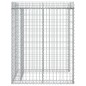 Parete Gabbioni Bidone Spazzatura 110x91x120 cm Ferro Zincato Parete Gabbioni Bidone Spazzatura 110x91x120 cm Ferro Zincato