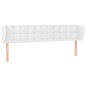 Testiera ad Orecchio Bianca 183x23x78/88 cm in Similpelle Testiera ad Orecchio Bianca 183x23x78/88 cm in Similpelle