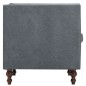 vidaXL Set Divani Chesterfield 2 pz Rivestiti in Tessuto Grigio vidaXL Set Divani Chesterfield 2 pz Rivestiti in Tessuto Grigio